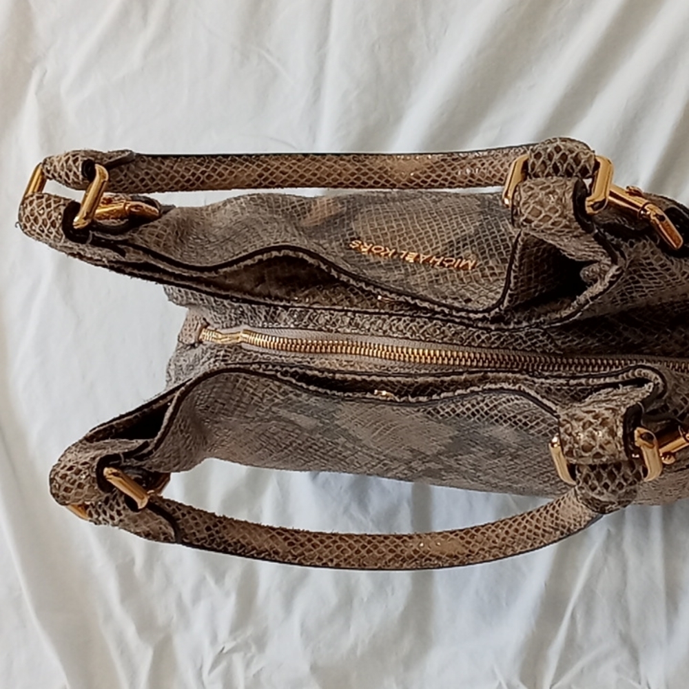 Michael Kors Snake Patterned Leather Purse - Picture 5 of 14